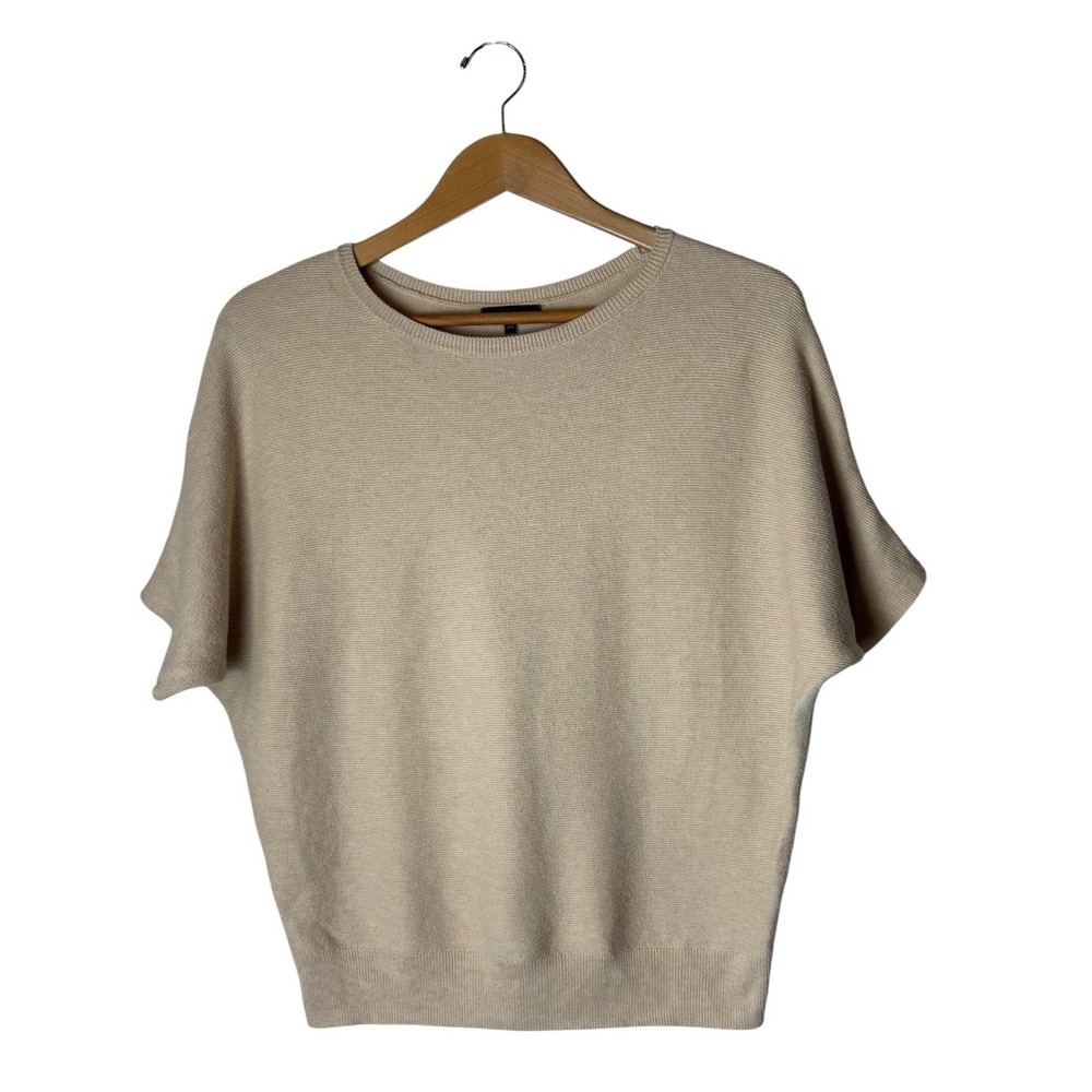 Quince Dolman Sweater Women XS Oatmeal Cotton Cashmere Knit Preppy Quite Luxury - Picture 2 of 10